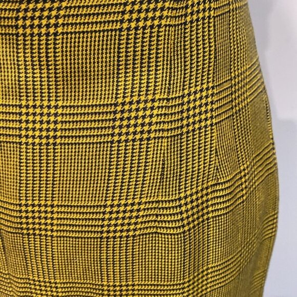 Jones New York Yellow Plaid Pencil Pencil Skirt Size 12 - Picture 11 of 16